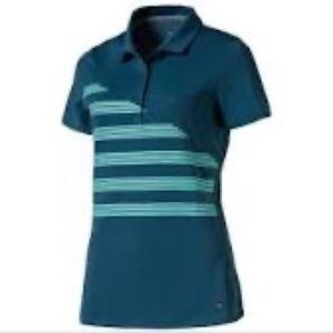 Puma Golf Shirt. Gilbratar Sea